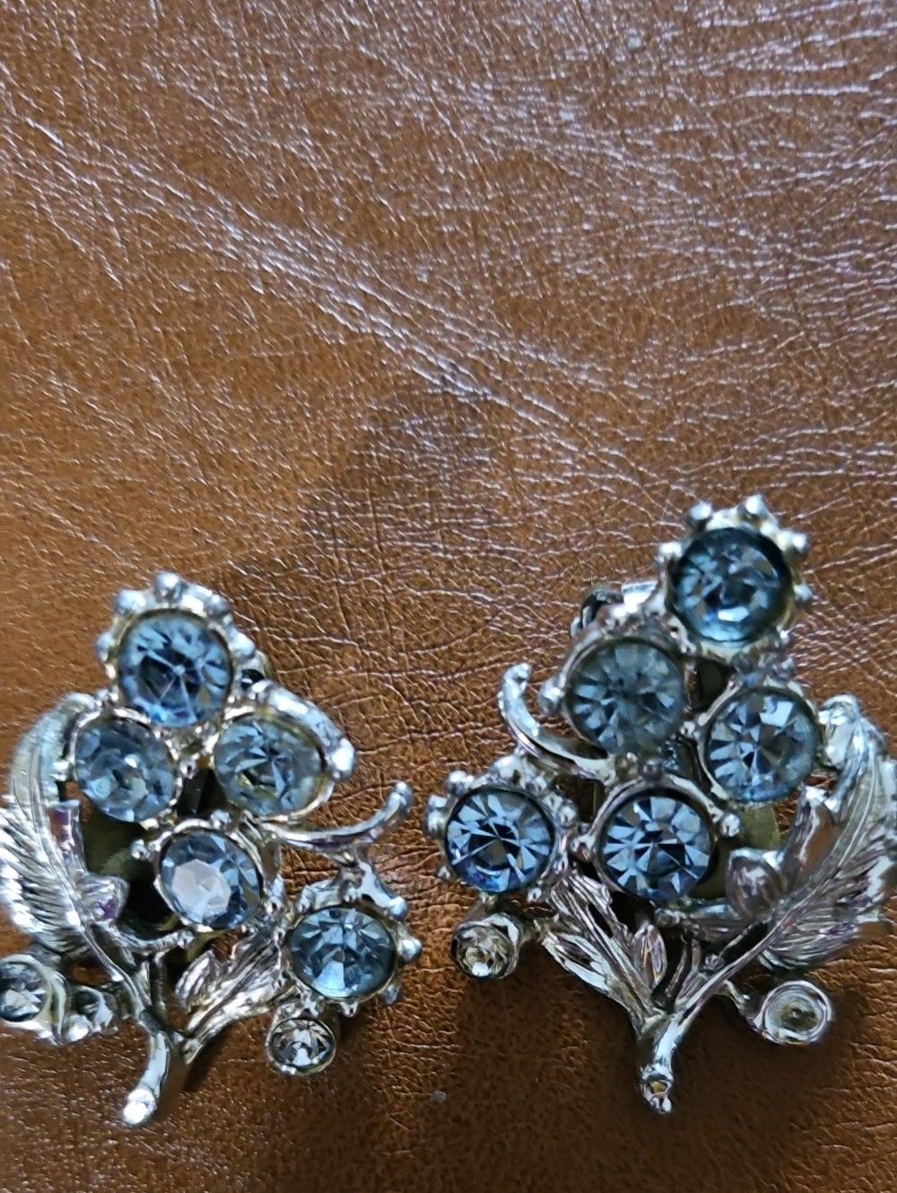 Vintage Silver Earrings. NO STAMP.